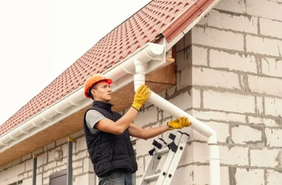 Pose et remplacement de gouttières à Courset